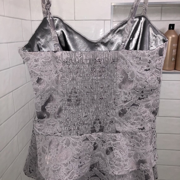 Guess Gray Corset Top - Picture 2 of 3